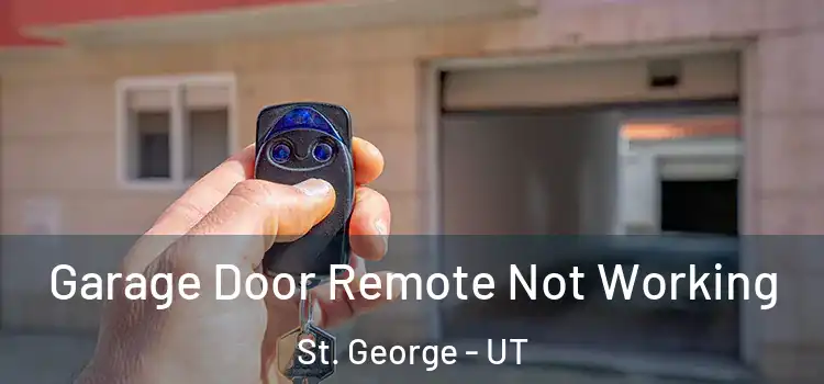  Garage Door Remote Not Working St. George - UT